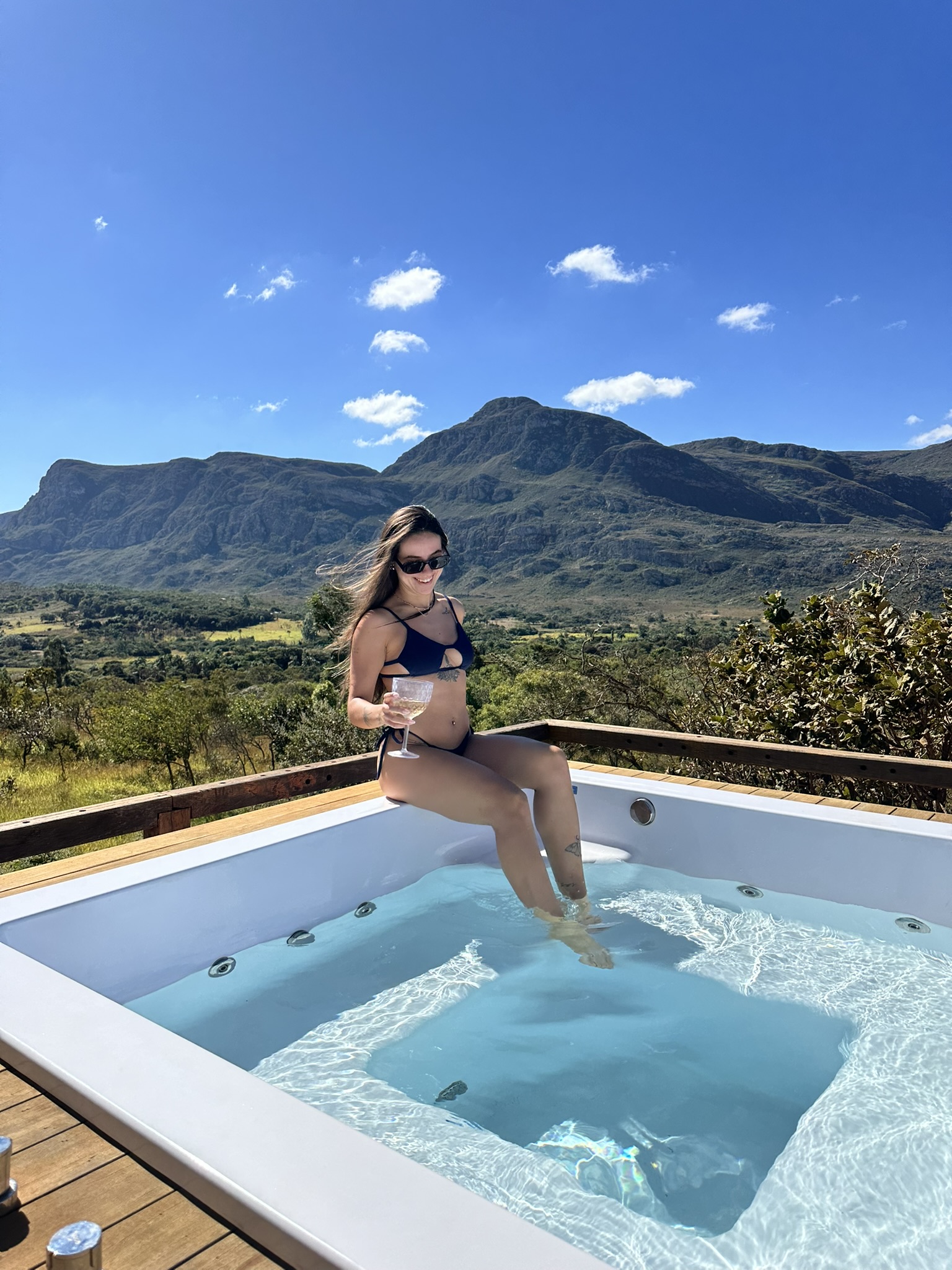 Piscina climatizada da Euetu na Lapinha